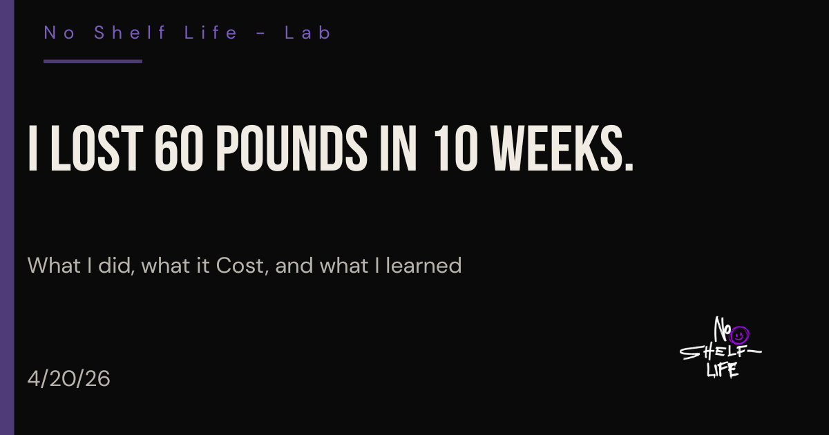 I Lost 60 Pounds in 10 Weeks. Here's the Truth.