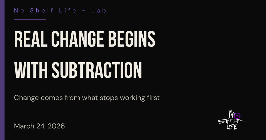 Real Change Begins With Subtraction