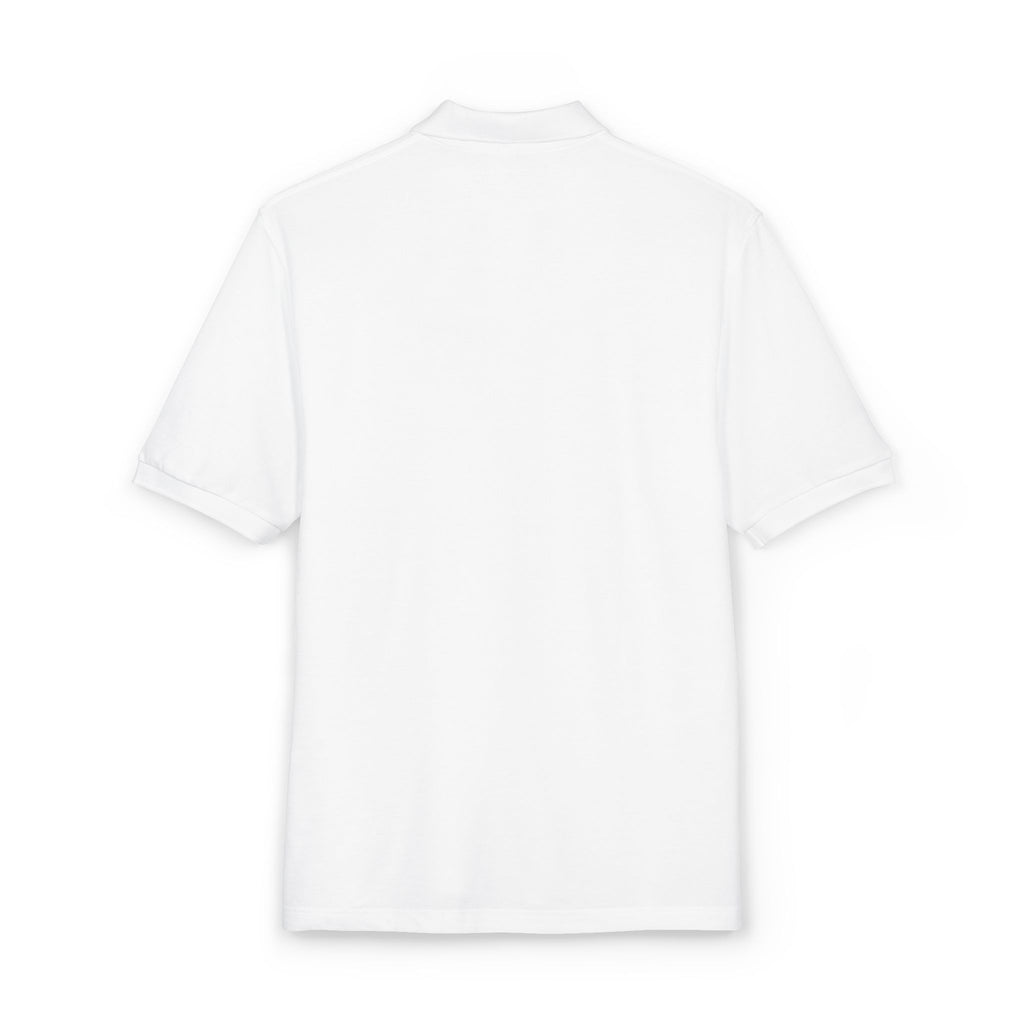 Embroidered 'Spark Life' Polo Shirt — Casual Black Logo Polo