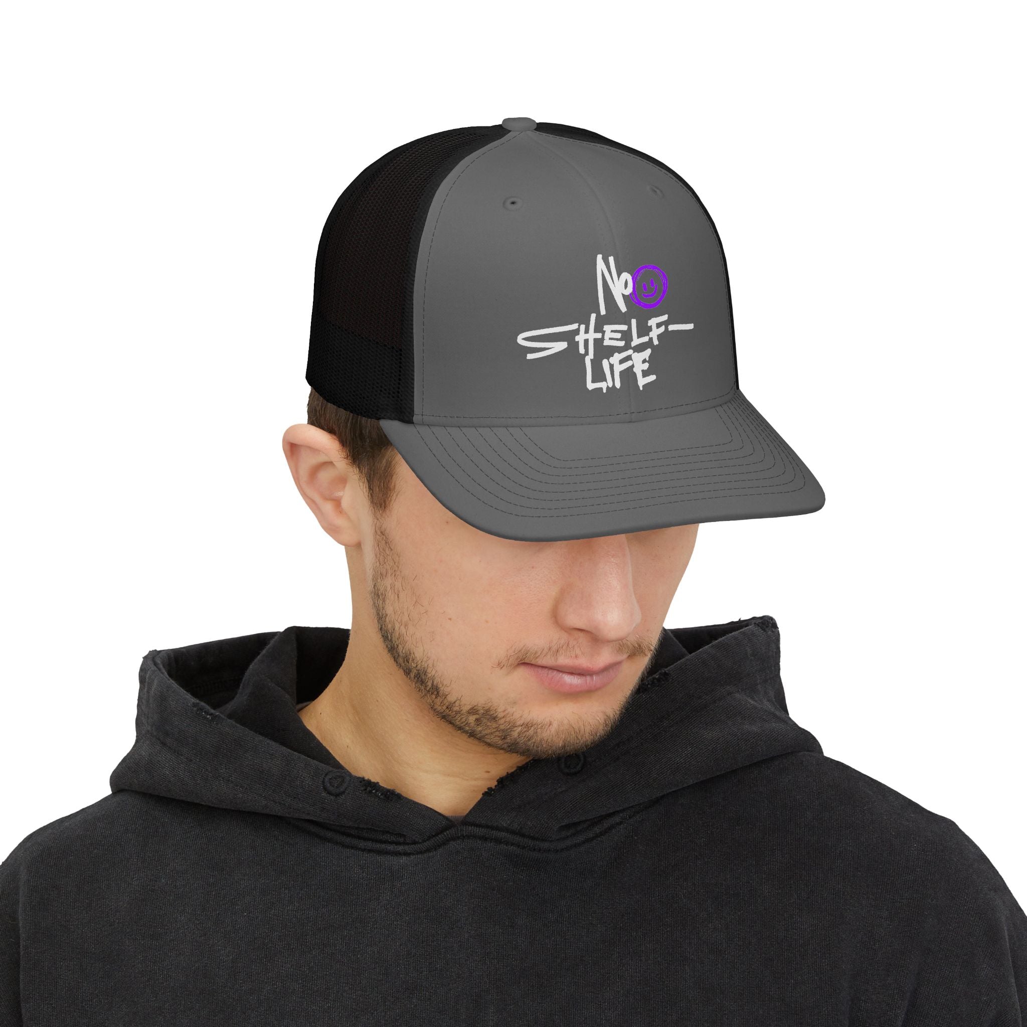 Trucker Cap — “No Shelf Life” Graffiti Snapback