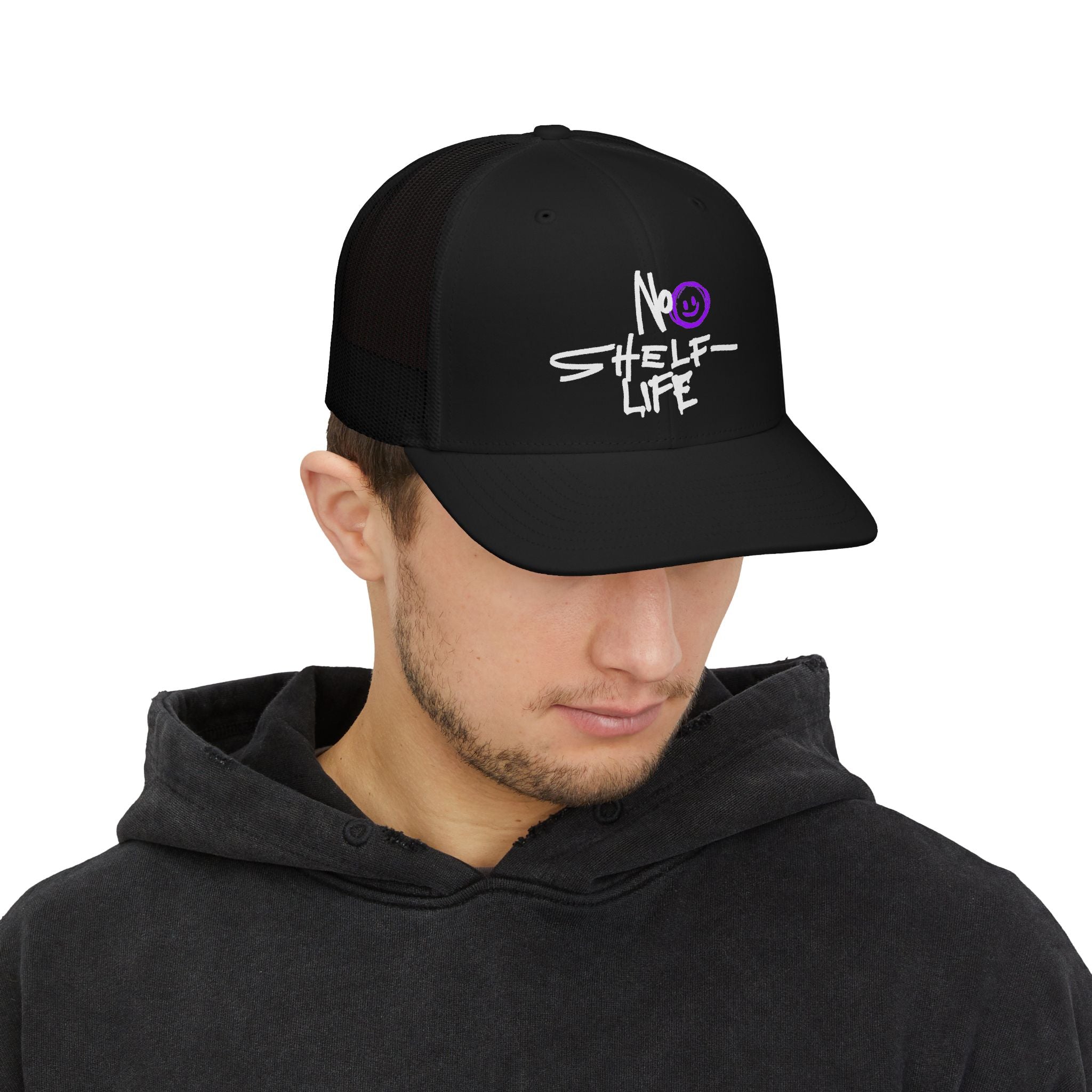 Trucker Cap — “No Shelf Life” Graffiti Snapback