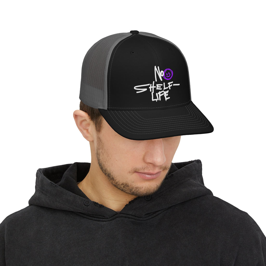 Trucker Cap — “No Shelf Life” Graffiti Snapback